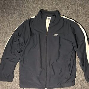 Reebok zip up jacket men size large windbreaker